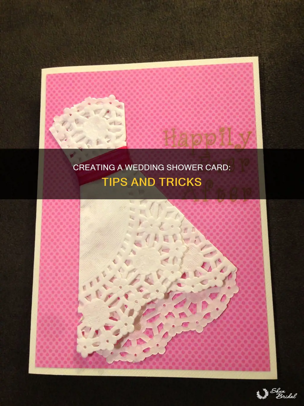 how to make a wedding shower card