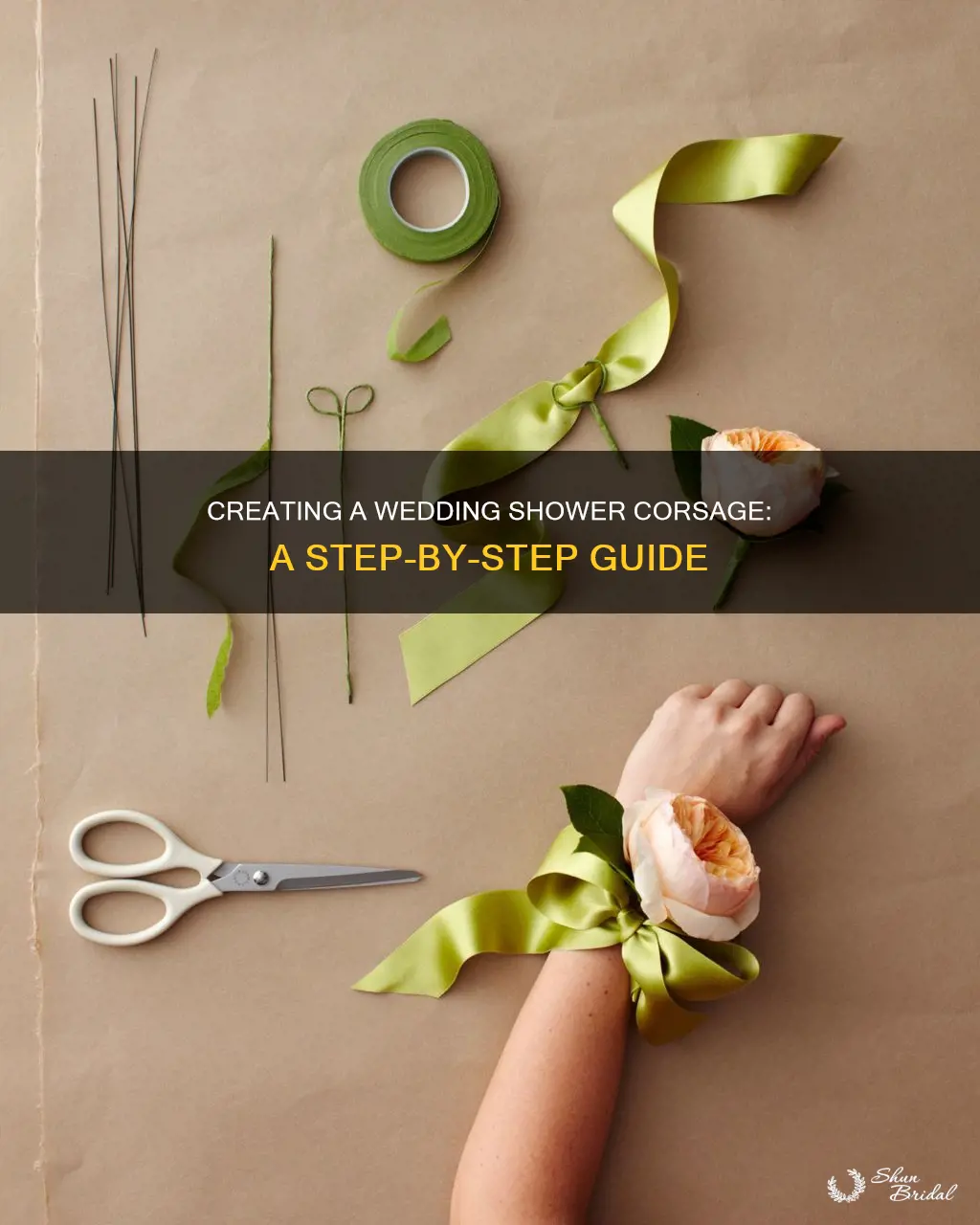 how to make a wedding shower corsage