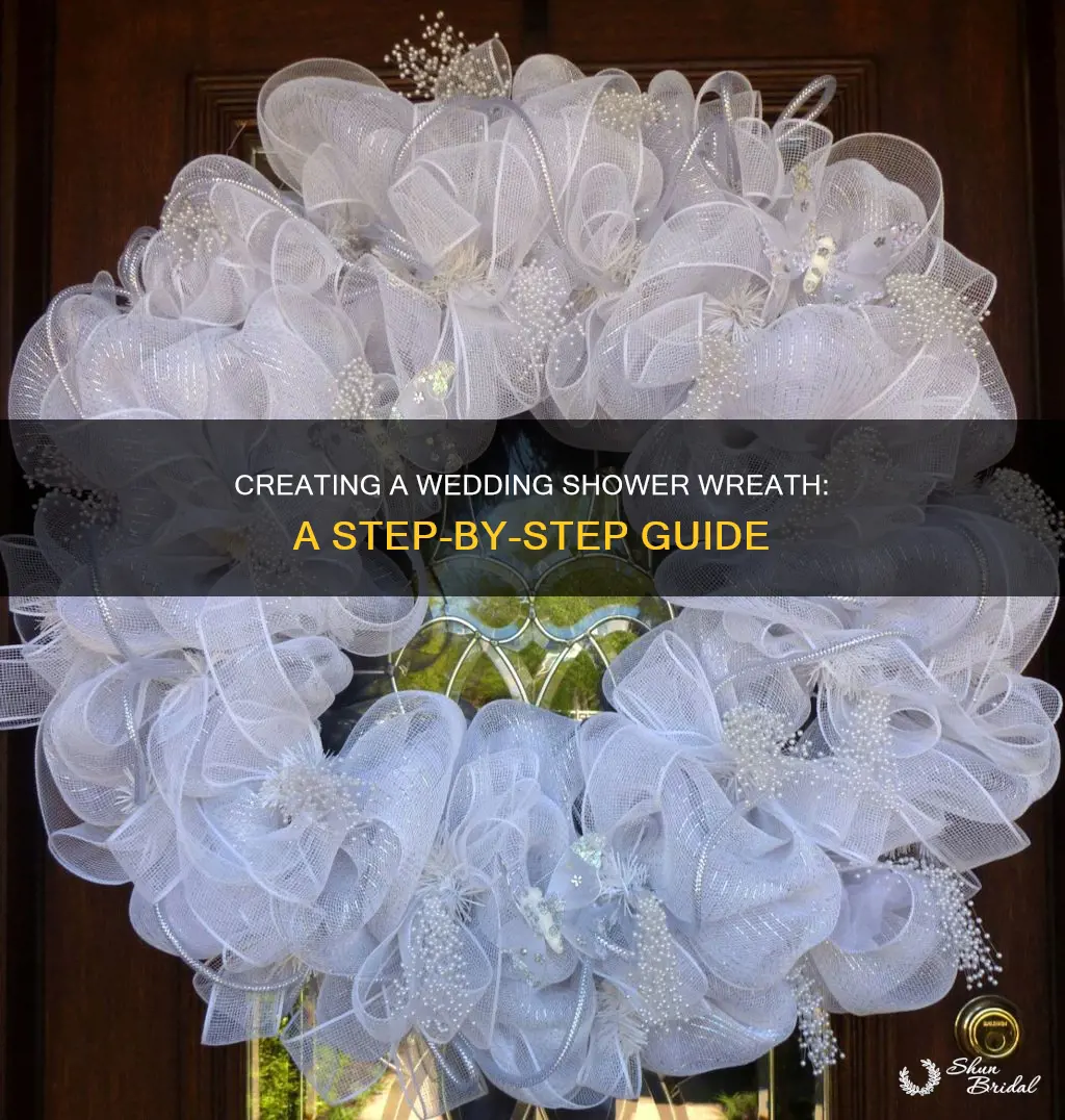 how to make a wedding shower wreath