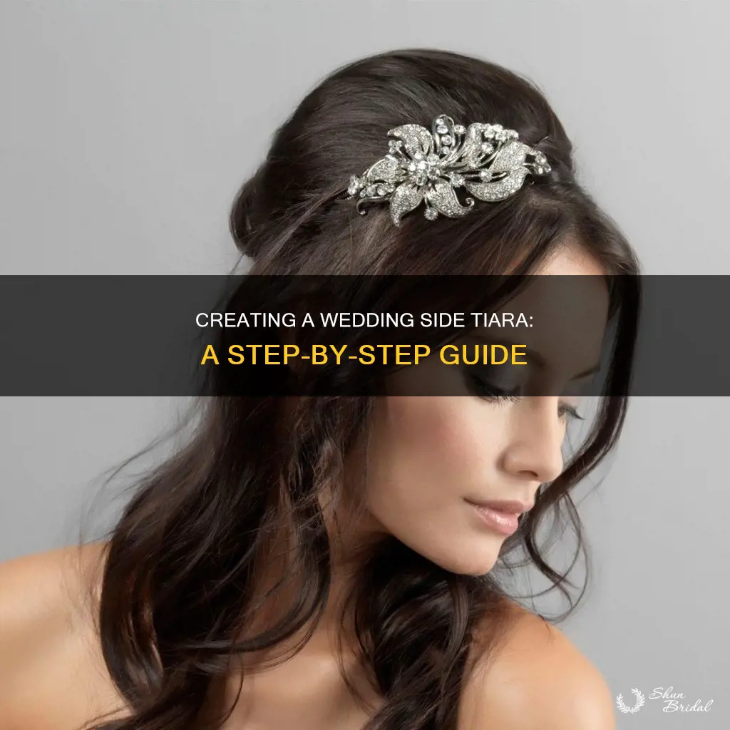 how to make a wedding side tiara