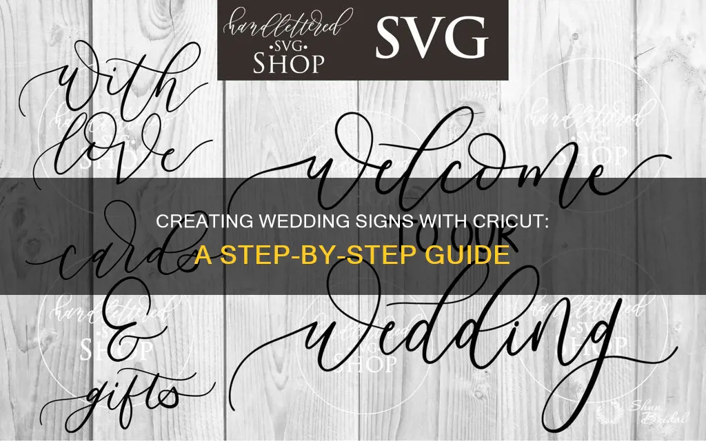 how to make a wedding sign with cricut