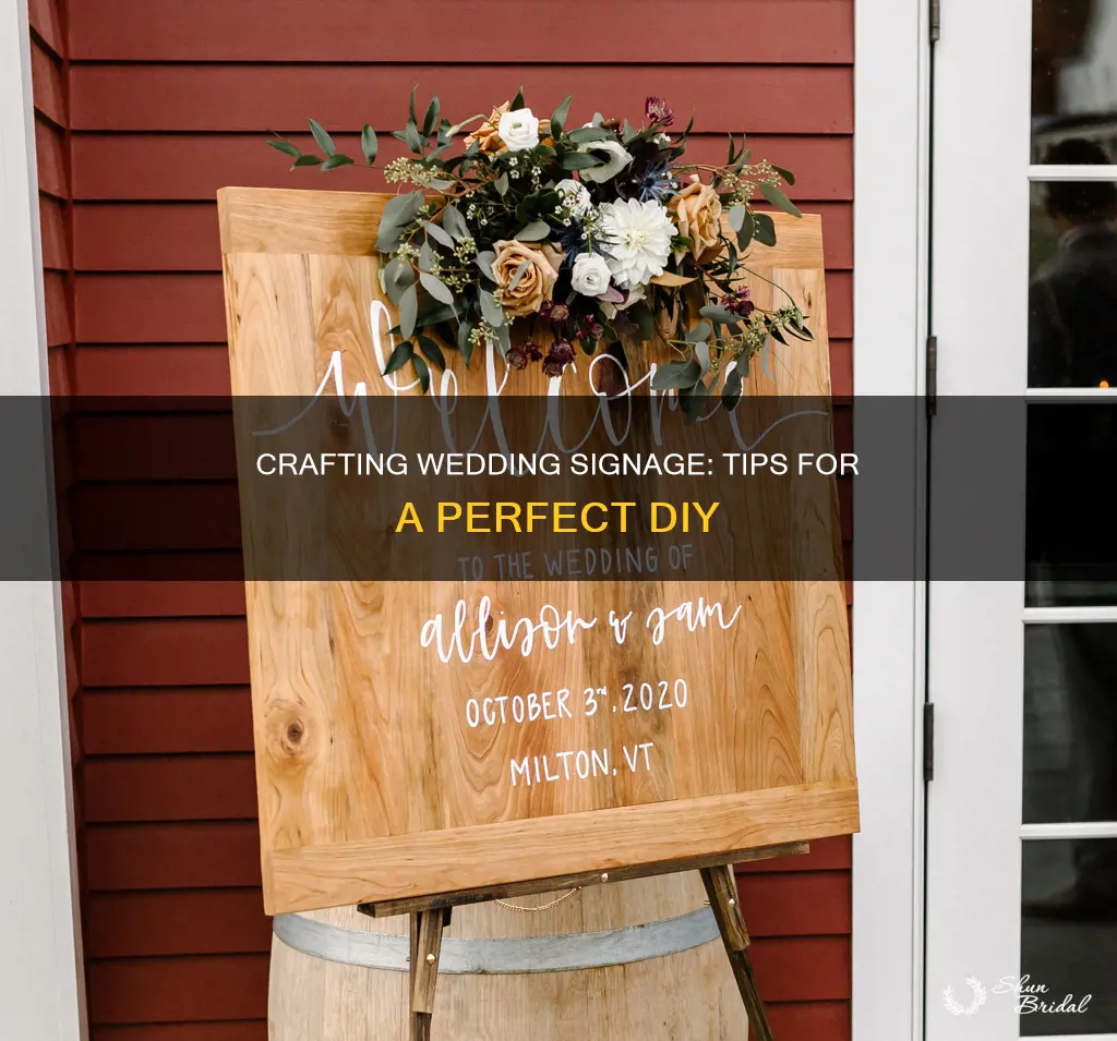 how to make a wedding signage