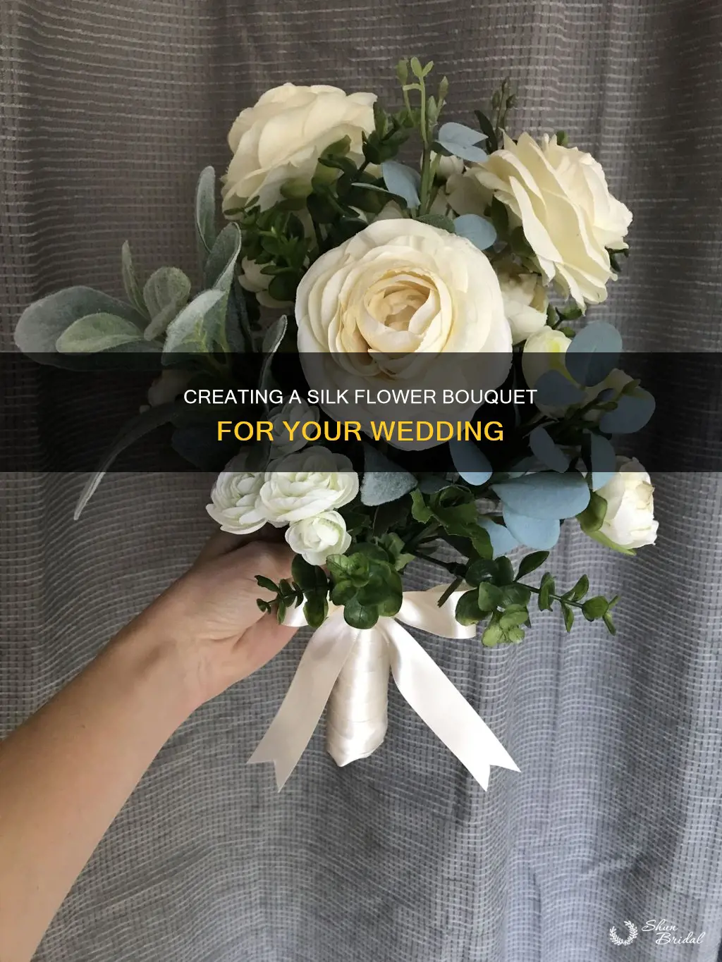 how to make a wedding silk flower bouquet