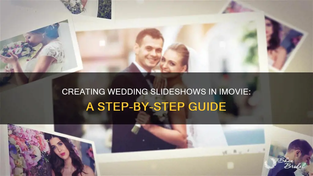 how to make a wedding slideshow in imovie