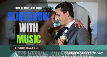 Creating a Wedding Slideshow: Adding Music to Your Memories