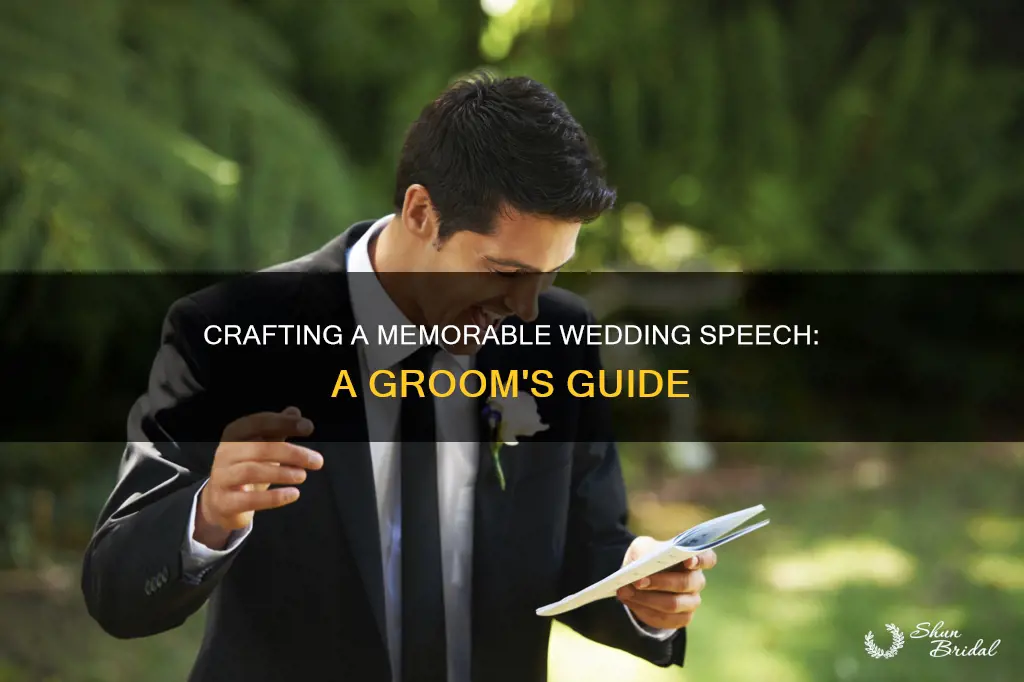 how to make a wedding speech groom