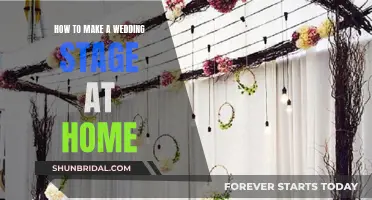 Creating a Wedding Stage: Home Edition