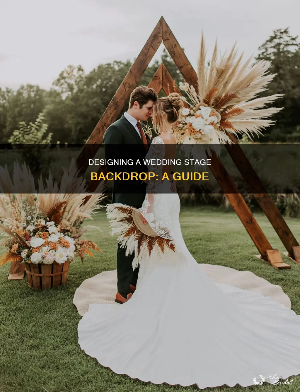 how to make a wedding stage backdrop