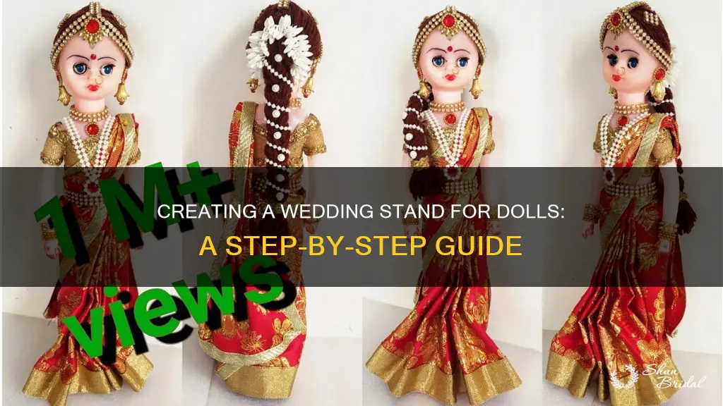 how to make a wedding stand for dolls