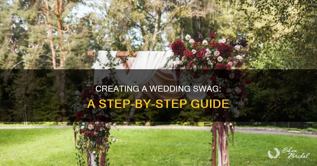 how to make a wedding swag