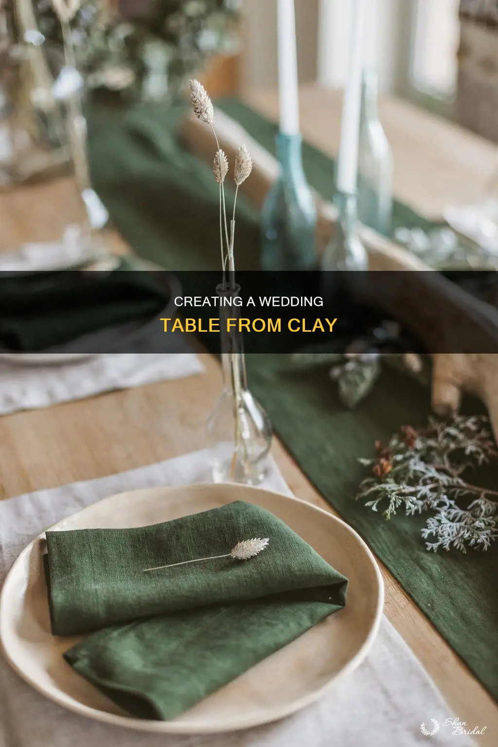 how to make a wedding table for clay