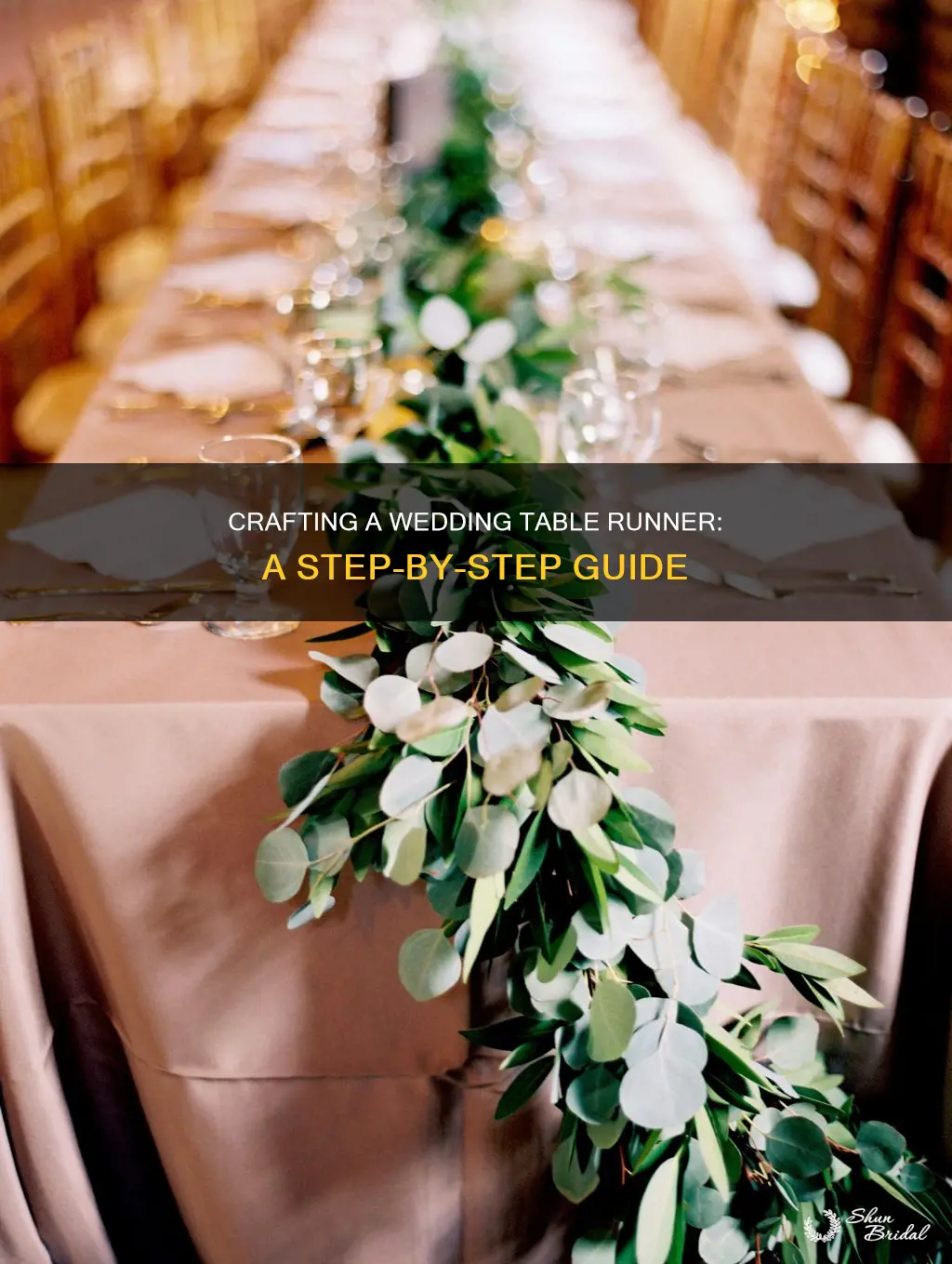 how to make a wedding table runner