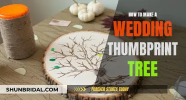 Creating a Wedding Thumbprint Tree: A Guide