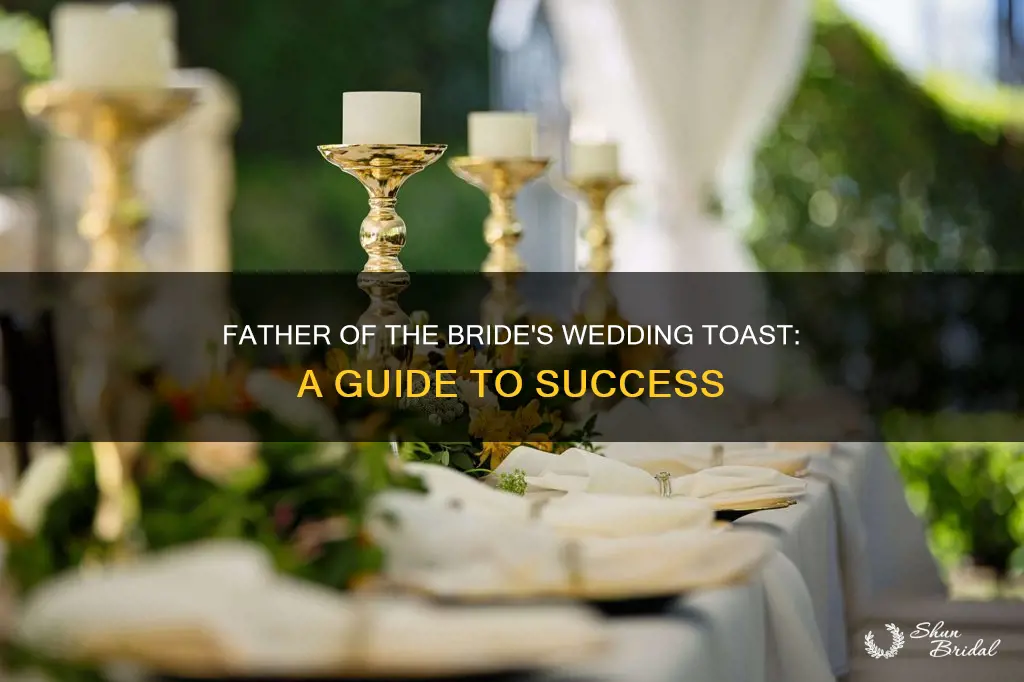 how to make a wedding toast father of the bride