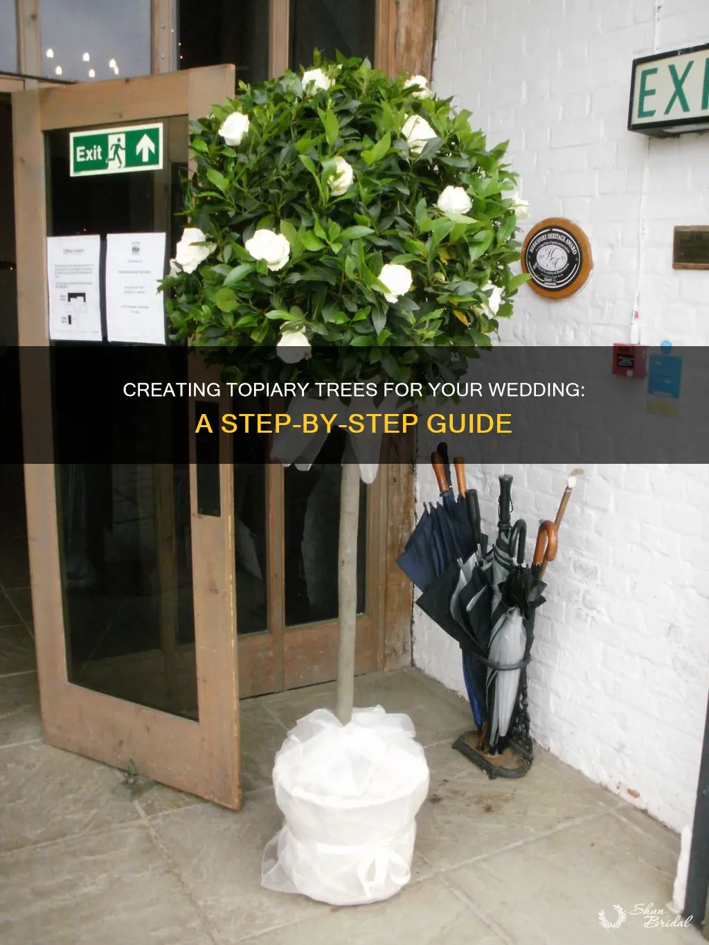 how to make a wedding topiary tree