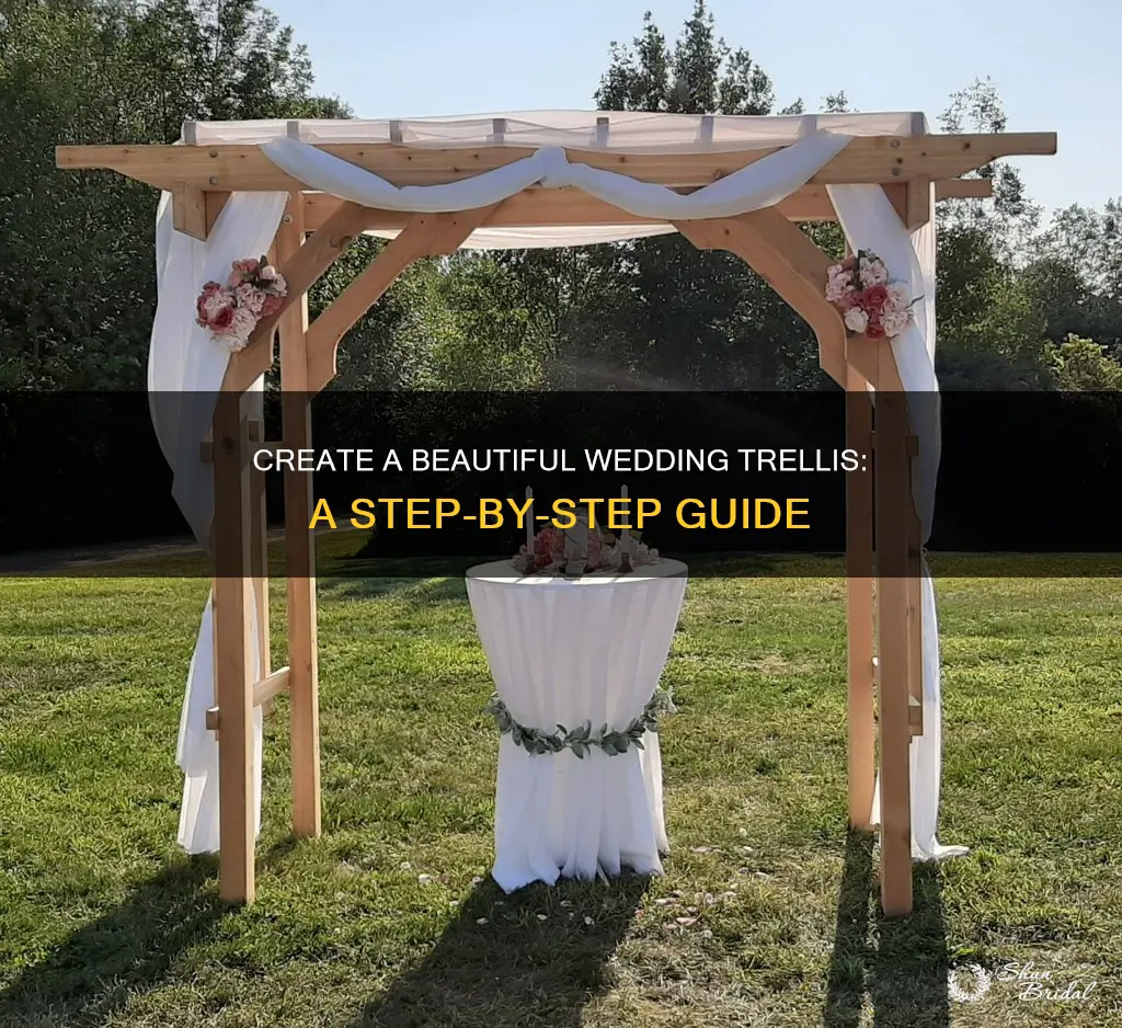 how to make a wedding trellis