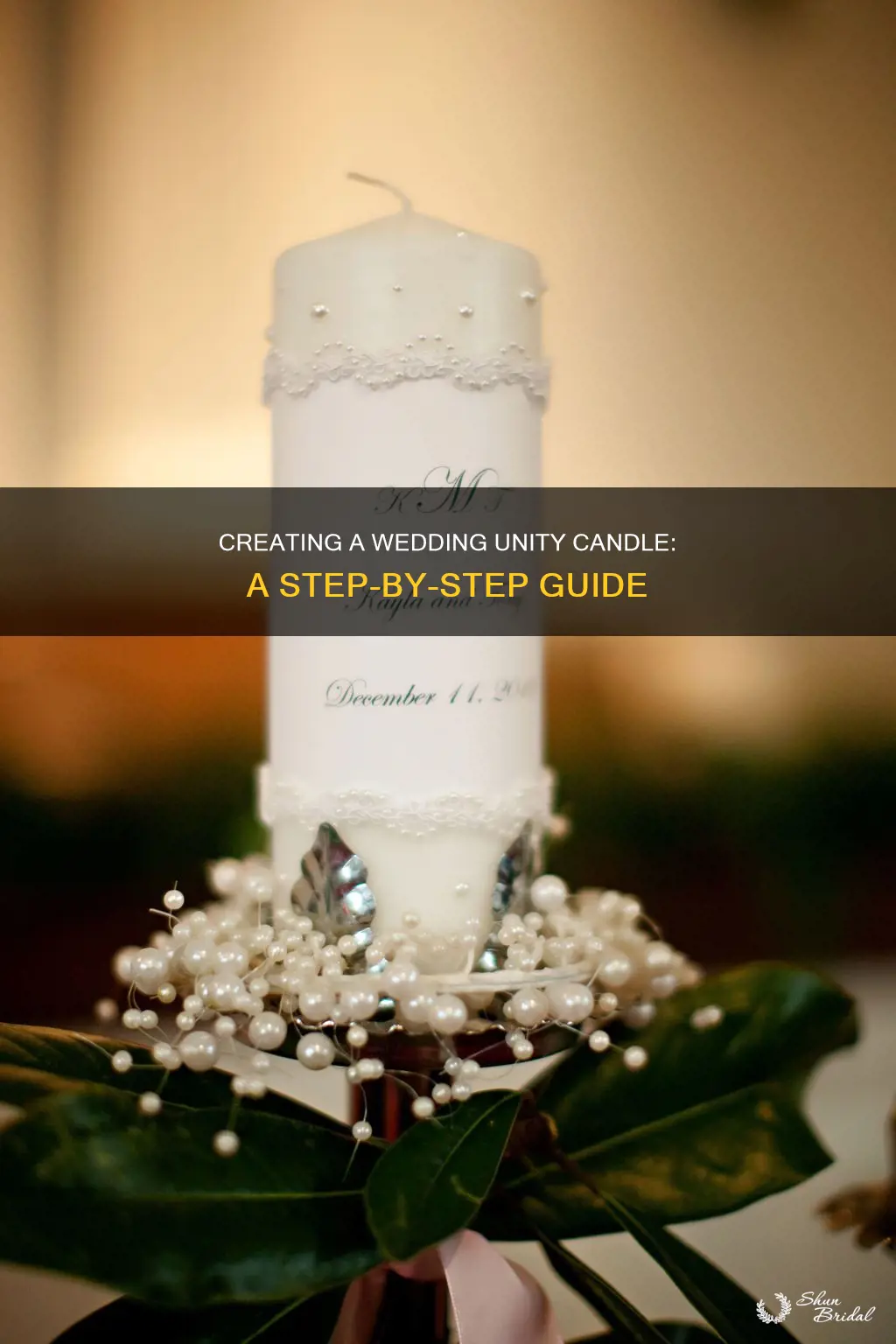 how to make a wedding unity candle