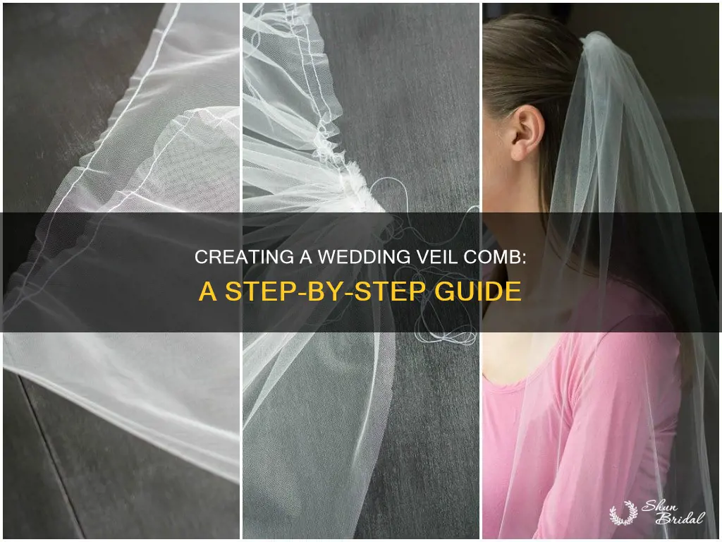 how to make a wedding veil comb