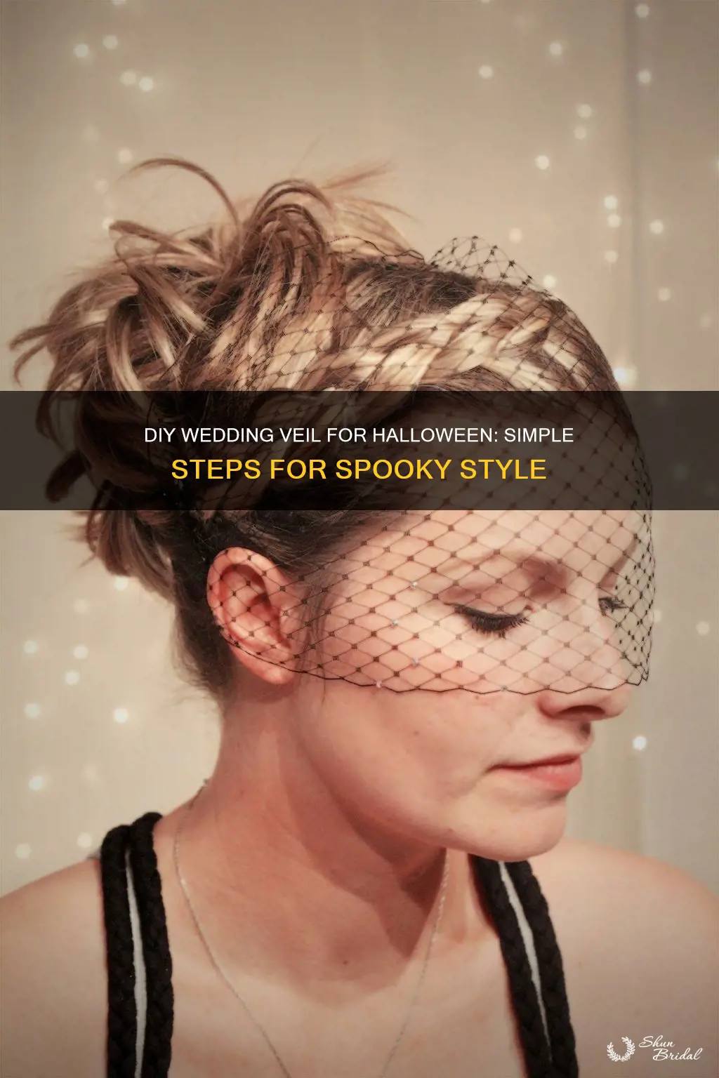 how to make a wedding veil for halloween