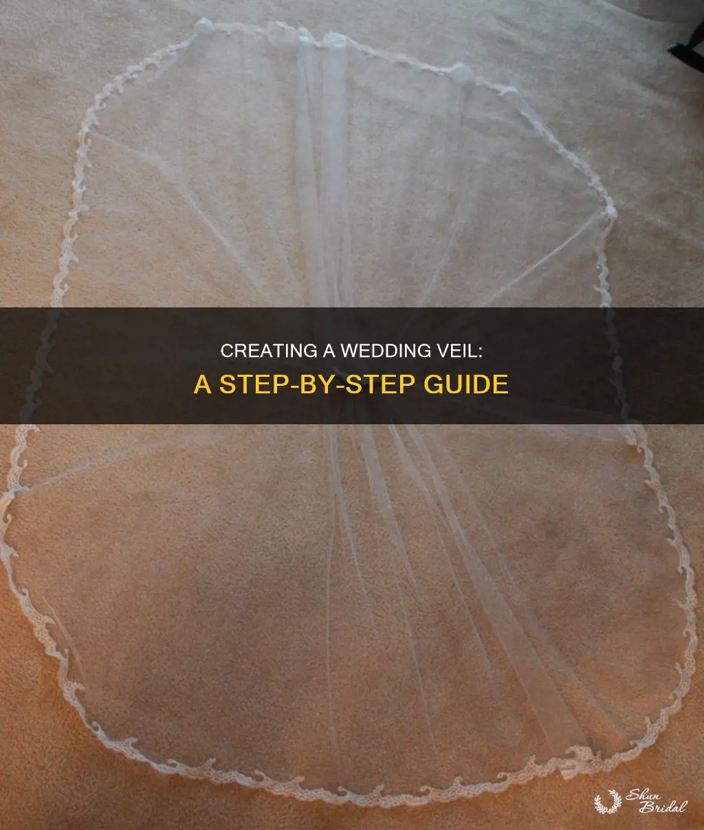 how to make a wedding veil step by step