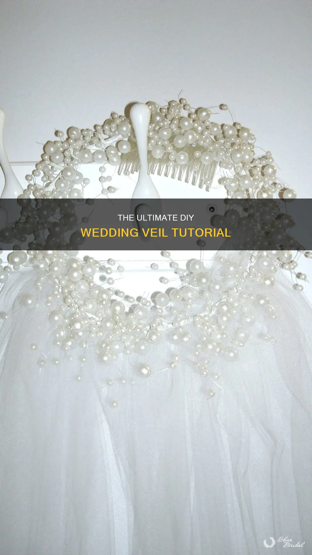 how to make a wedding veil tutorial