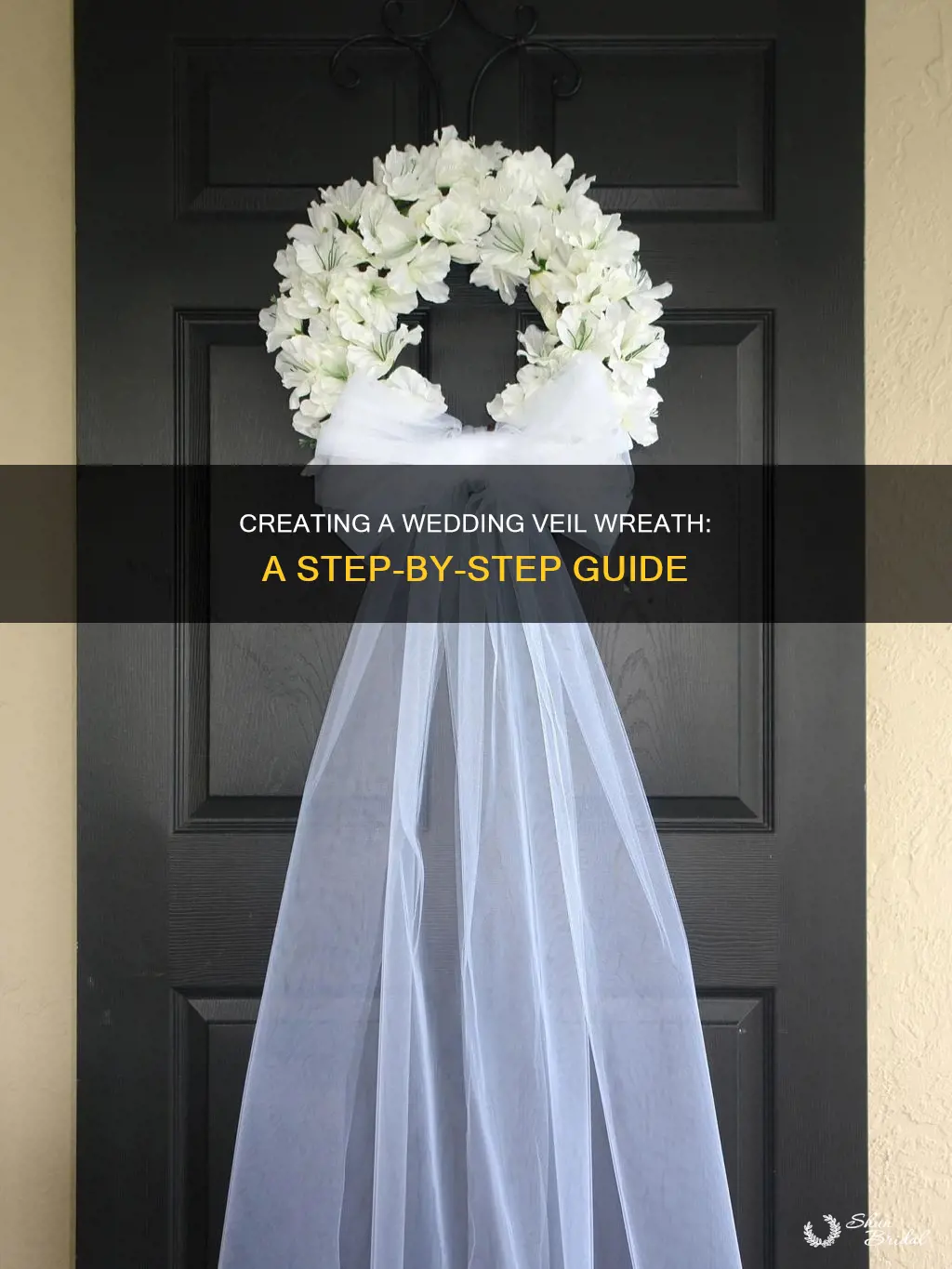 how to make a wedding veil wreath