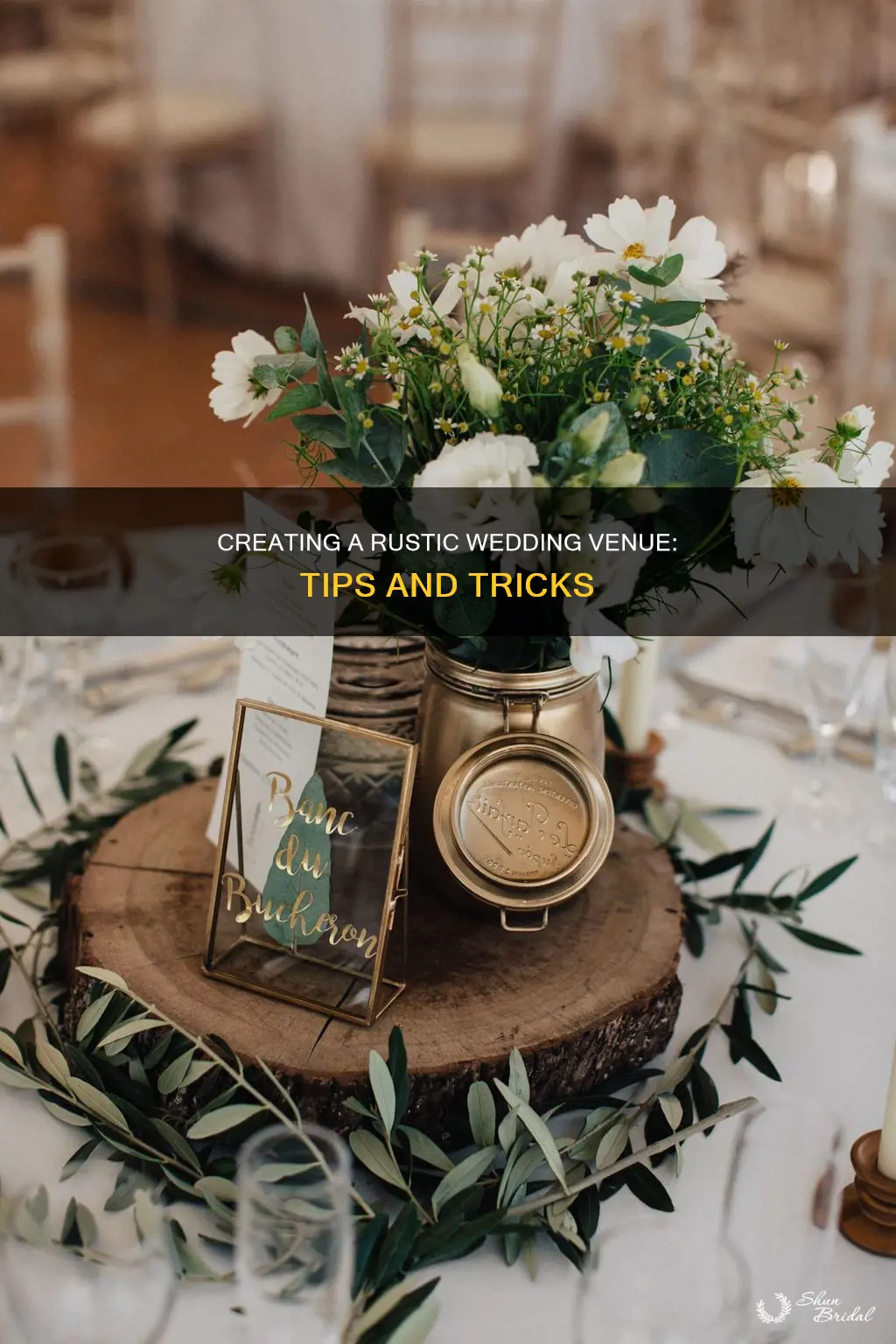 how to make a wedding venue look rustic