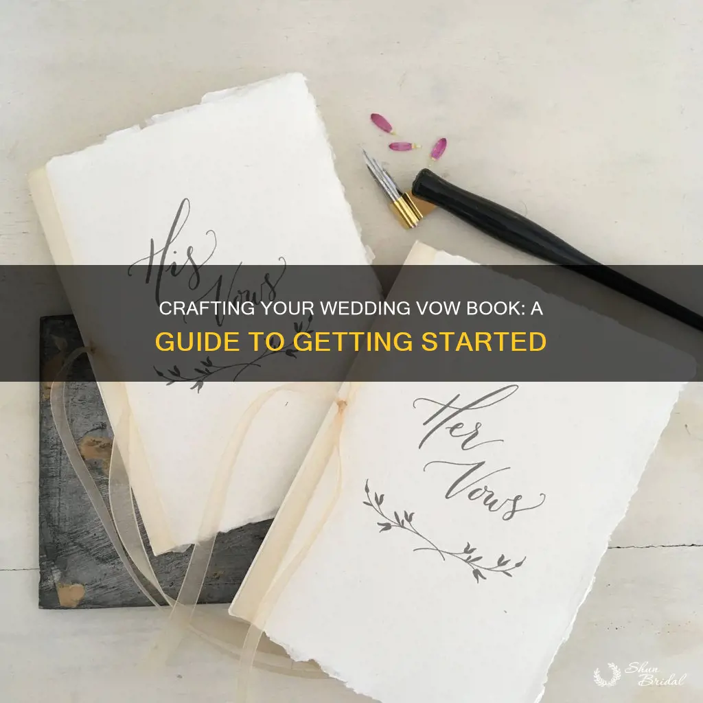 how to make a wedding vow book