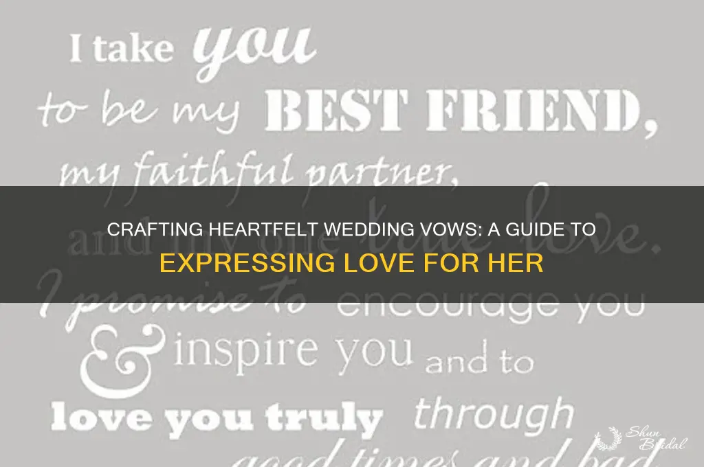 how to make a wedding vow for her