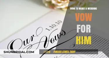 Crafting Heartfelt Wedding Vows: A Guide to Expressing Love for Him