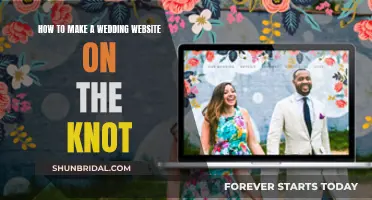 Creating a Wedding Website: The Knot Guide