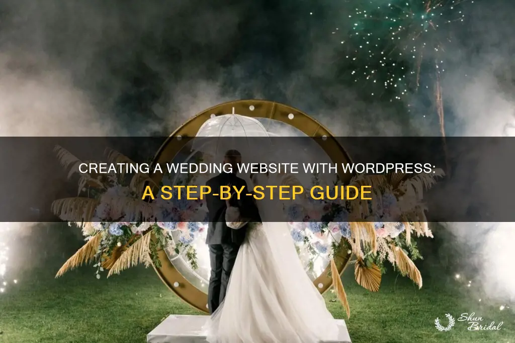 how to make a wedding website on wordpress