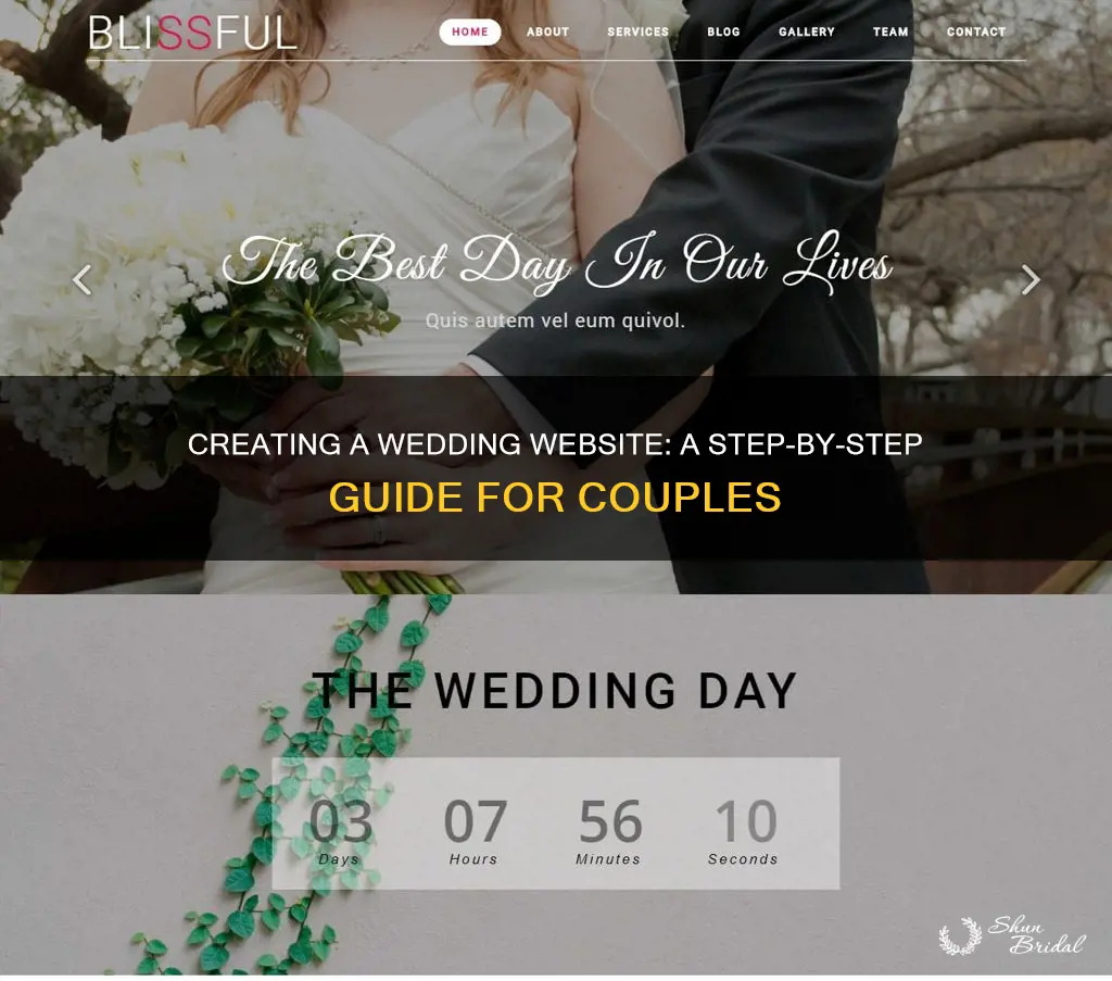 how to make a wedding wedsite