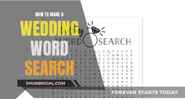 Creating a Wedding Word Search: Tips and Tricks