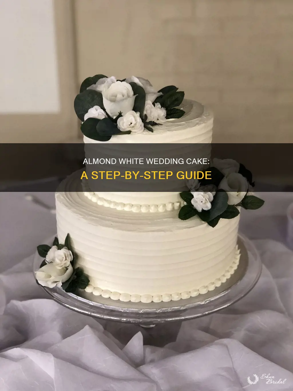 how to make a white almond wedding cake