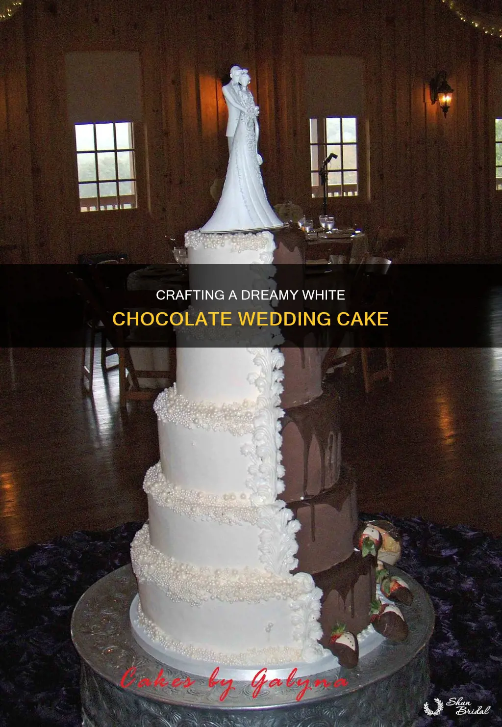 how to make a white chocolate wedding cake