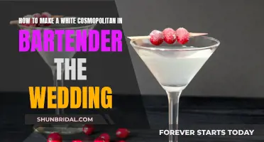 White Cosmopolitan: A Bartender's Wedding Cocktail