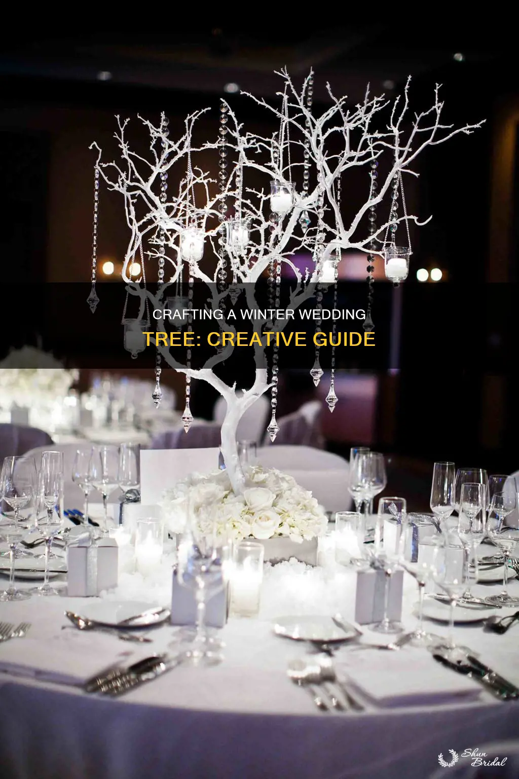 how to make a winter wedding tree