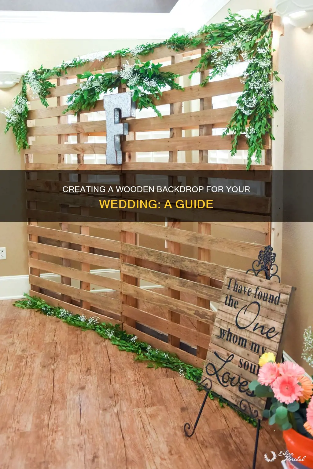 how to make a wood backdrop for wedding