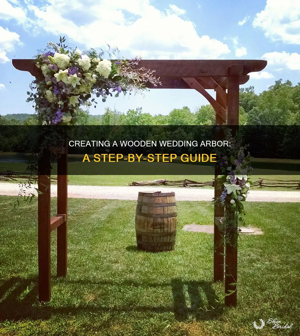 how to make a wood wedding arbor