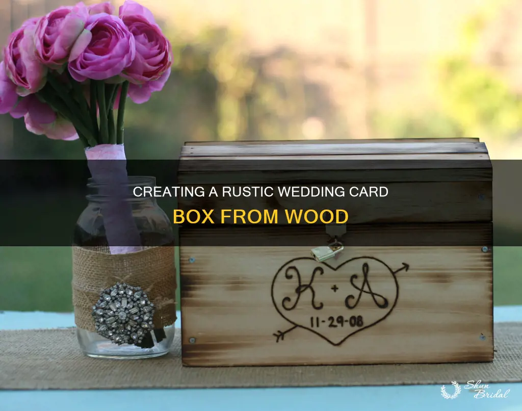 how to make a wood wedding card box