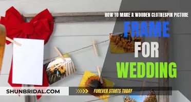 Creating Rustic Clothespin Picture Frames for Your Wedding