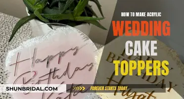 Creating Custom Acrylic Wedding Cake Toppers: A Step-by-Step Guide