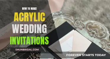 Crafting Acrylic Wedding Invites: A Step-by-Step Guide