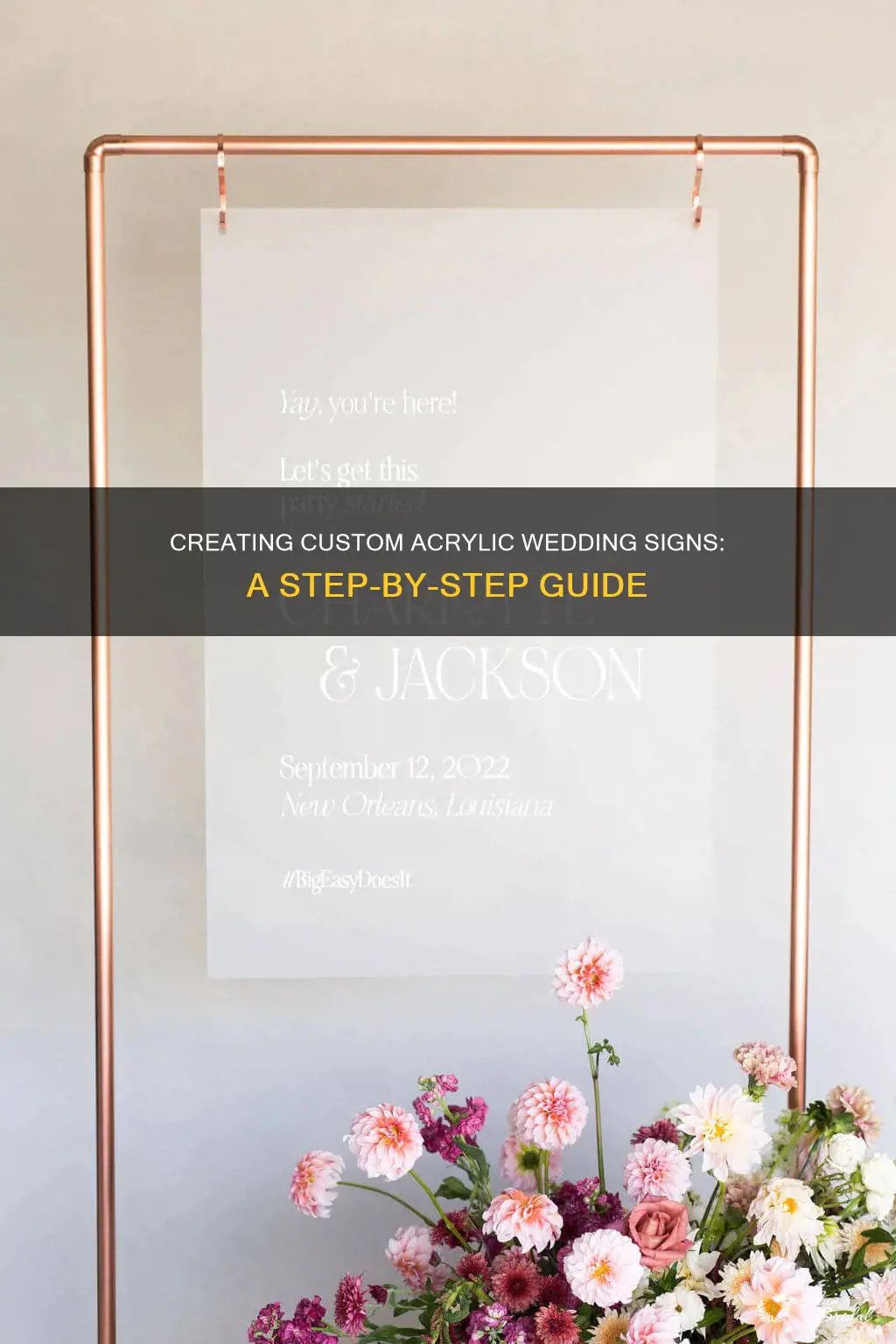 how to make acrylic wedding signs