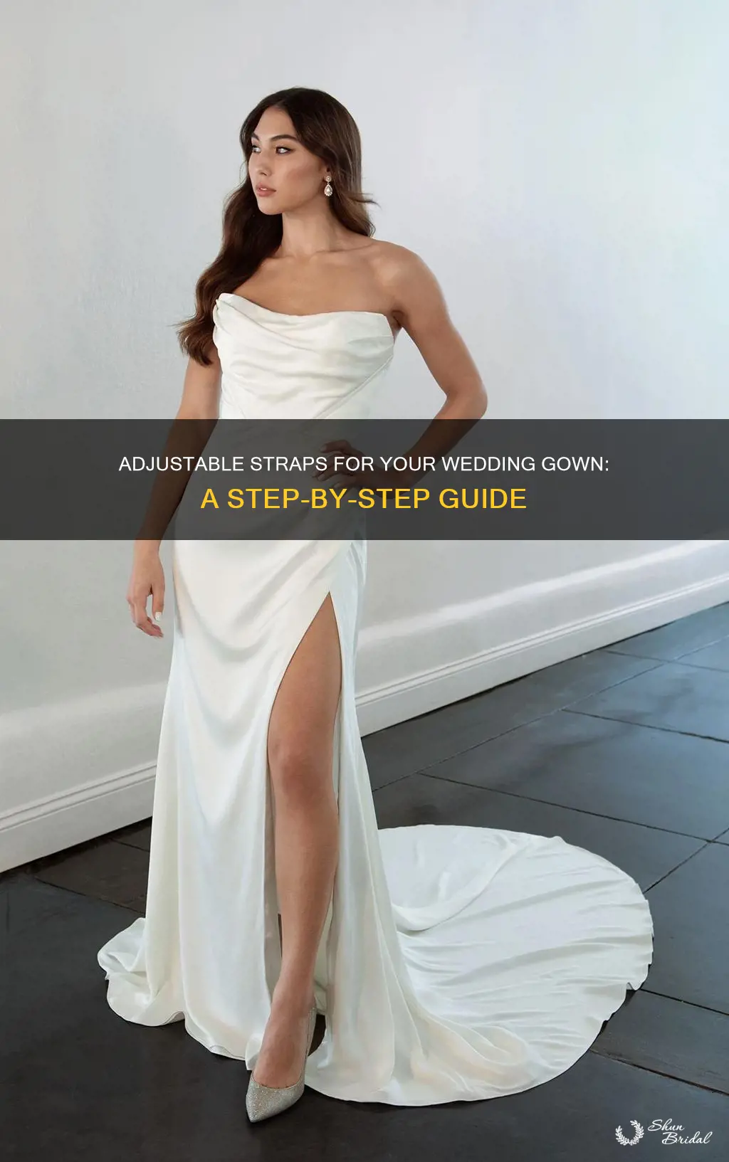 how to make adjustable straps for wedding gown