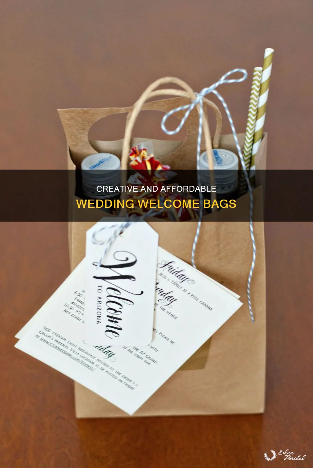 how to make affordable wedding welcome bags