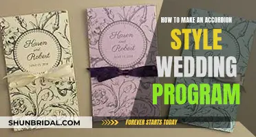 Designing an Accordion-Style Wedding Program: A Creative Guide