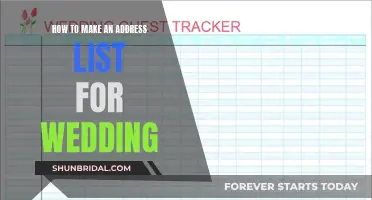 Creating an Address List for Your Wedding: A Step-by-Step Guide