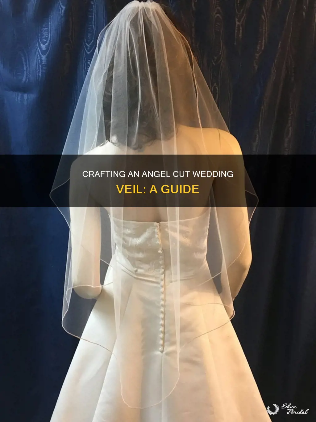 how to make an angel cut wedding veil